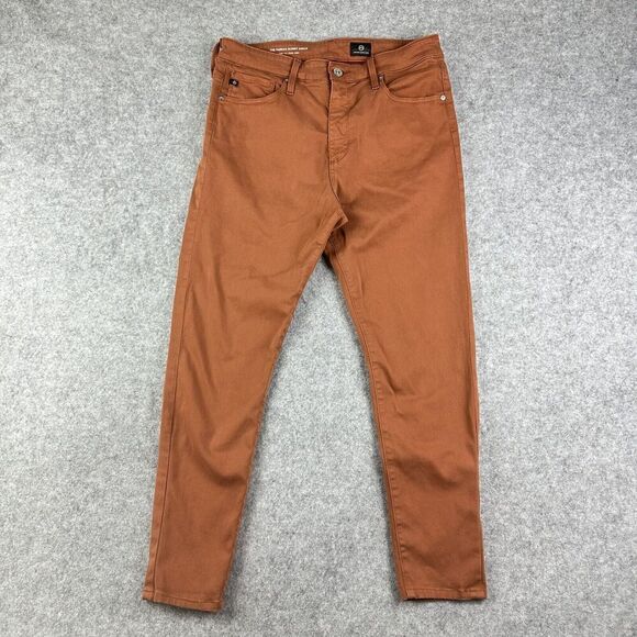 AG Adriano Goldschmied Jeans Womens 30R Brown Farrah Skinny Ankle Stretch Denim - Picture 1 of 16